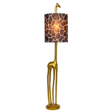 Lucide EXTRAVAGANZA MISS TALL - Vloerlamp - Ø 31,5 cm - 1xE27 - Mat Goud / Messing