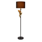Lucide EXTRAVAGANZA CHIMP - Vloerlamp - Ø 35 cm - 1xE27 - Zwart