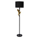 Lucide EXTRAVAGANZA CHIMP - Vloerlamp - Ø 35 cm - 1xE27 - Zwart