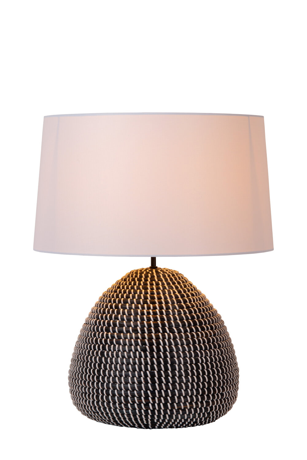 Lucide MADUKA - Tafellamp - Ø 45 cm - 1xE27 - Zwart - Premium