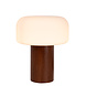 Lucide KENAN - Tafellamp - Ø 22 cm - 1xE14 - Donkere Houtlook Lucide KENAN - Tafellamp - Ø 22 cm - 1xE14 - Donkere Houtlook