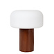Lucide KENAN - Tafellamp - Ø 22 cm - 1xE14 - Donkere Houtlook Lucide KENAN - Tafellamp - Ø 22 cm - 1xE14 - Donkere Houtlook