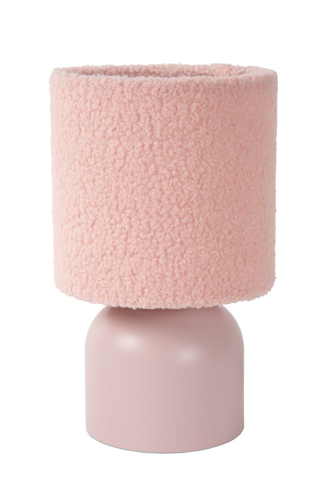Lucide WOOLLY - Tafellamp - Ø 16 cm - 1xE14 - Roze