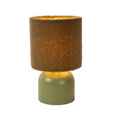 Lucide WOOLLY - Tafellamp - Ø 16 cm - 1xE14 - Groen Lucide WOOLLY - Tafellamp - Ø 16 cm - 1xE14 - Groen