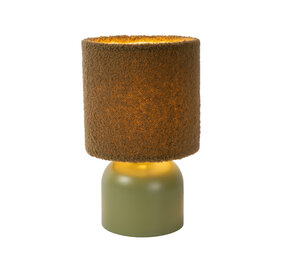 Lucide WOOLLY - Tafellamp - Ø 16 cm - 1xE14 - Groen Lucide WOOLLY - Tafellamp - Ø 16 cm - 1xE14 - Groen