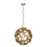 Lucide HANNELORE - Hanglamp - Ø 40 cm - 1xE27 - Mat Goud / Messing