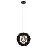 Lucide HANNELORE - Hanglamp - Ø 30 cm - 1xE27 - Zwart