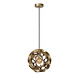 Lucide HANNELORE - Hanglamp - Ø 30 cm - 1xE27 - Mat Goud / Messing