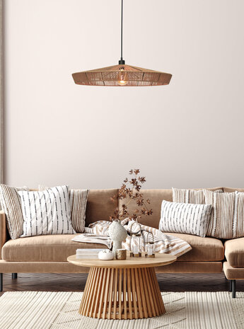 Lucide YUNKAI - Hanglamp - Ø 70 cm - 1xE27 - Naturel