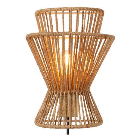 Lucide TASMAN - Wandlamp - 1xE14 - Naturel