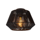 Lucide JESSICA - Plafonnière - Ø 30 cm - 1xE27 - Zwart Lucide JESSICA - Plafonnière - Ø 30 cm - 1xE27 - Zwart