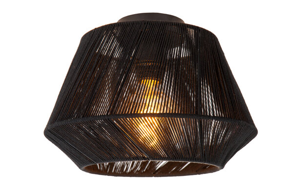 Lucide JESSICA - Plafonnière - Ø 30 cm - 1xE27 - Zwart Lucide JESSICA - Plafonnière - Ø 30 cm - 1xE27 - Zwart
