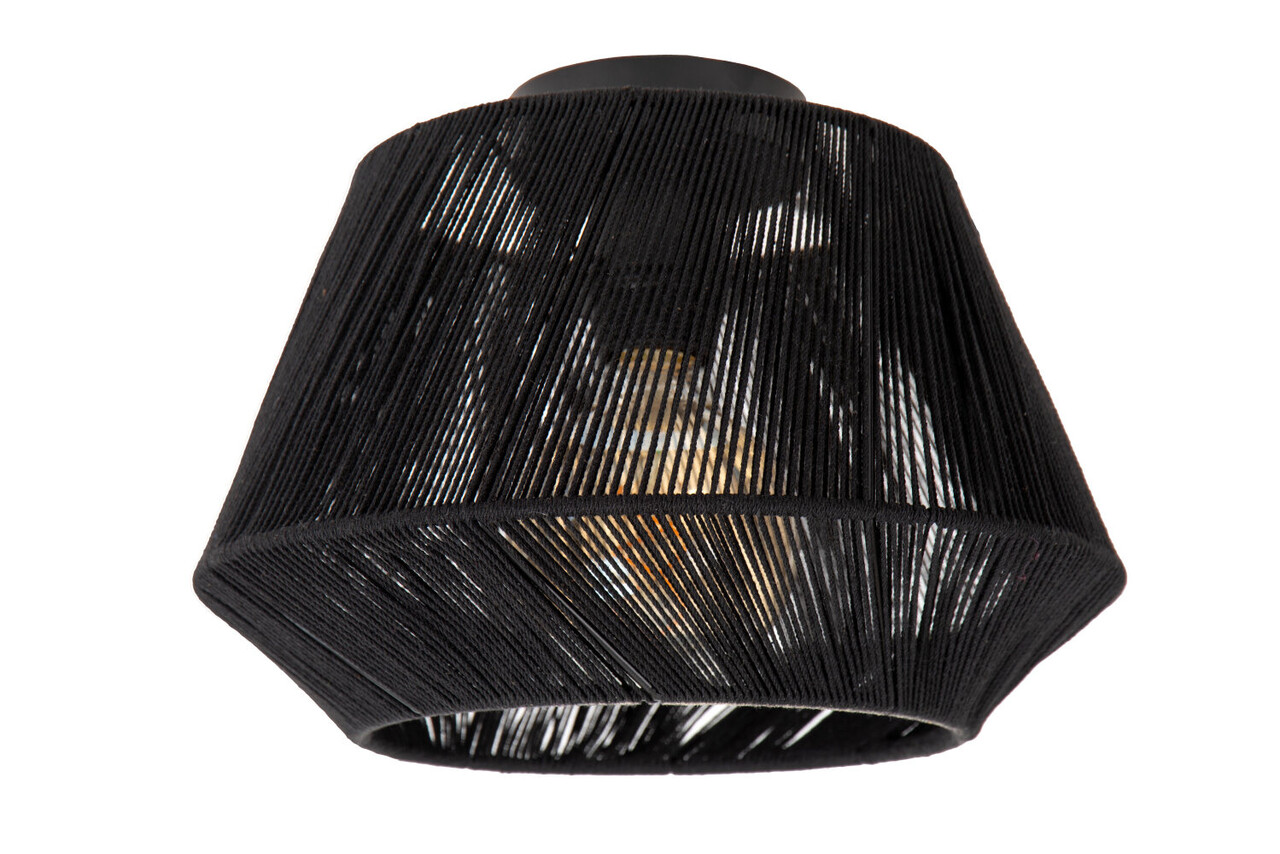 Lucide JESSICA - Plafonnière - Ø 30 cm - 1xE27 - Zwart Lucide JESSICA - Plafonnière - Ø 30 cm - 1xE27 - Zwart