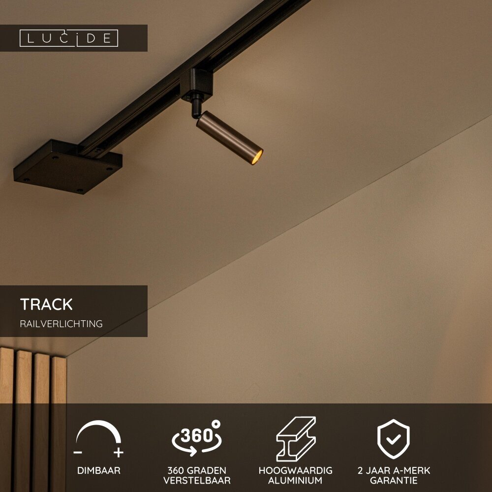 Lucide TRACK KEONI Railspot - 1-fase Railsysteem / Railverlichting - 1xG9 - Koffie Lucide TRACK KEONI Railspot - 1-fase Railsysteem / Railverlichting - 1xG9 - Koffie