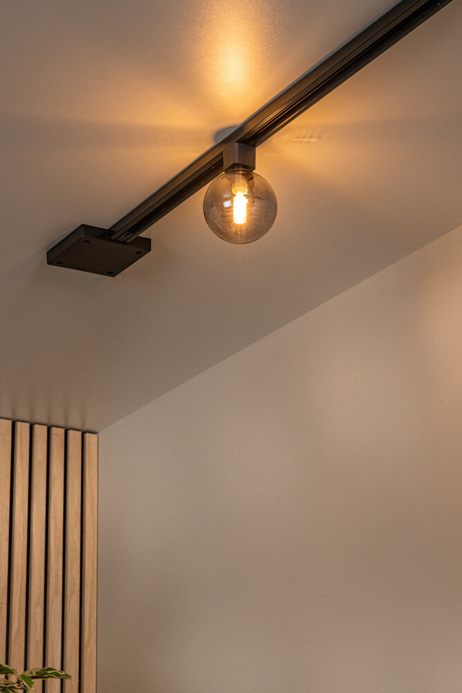 Lucide TRACK TYCHO- Railspot - 1-fase Railsysteem / Railverlichting - 1xG9 - Smoke (Uitbreiding)