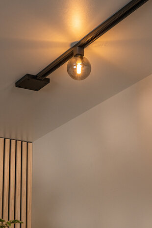 Lucide TRACK TYCHO- Railspot - 1-fase Railsysteem / Railverlichting - 1xG9 - Smoke (Uitbreiding)