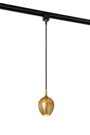 Lucide TRACK PRESTON Hanglamp - 1-fase Railsysteem / Railverlichting - 1xGU10 - Mat Goud / Messing (Uitbreiding) Lucide TRACK PRESTON Hanglamp - 1-fase Railsysteem / Railverlichting - 1xGU10 - Mat Goud / Messing (Uitbreiding)
