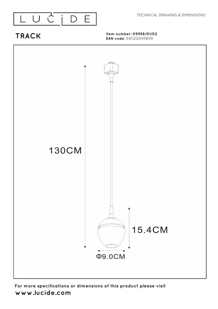 Lucide TRACK PRESTON Hanglamp - 1-fase Railsysteem / Railverlichting - 1xGU10 - Mat Goud / Messing (Uitbreiding) Lucide TRACK PRESTON Hanglamp - 1-fase Railsysteem / Railverlichting - 1xGU10 - Mat Goud / Messing (Uitbreiding)