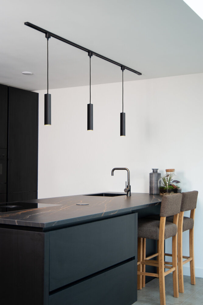 Lucide TRACK FLORIS Hanglamp - 1-fase Railsysteem / Railverlichting - 1xGU10 - Zwart (Uitbreiding) Lucide TRACK FLORIS Hanglamp - 1-fase Railsysteem / Railverlichting - 1xGU10 - Zwart (Uitbreiding)
