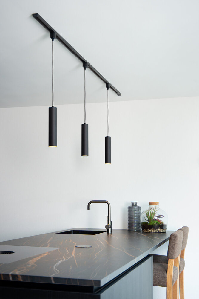 Lucide TRACK FLORIS Hanglamp - 1-fase Railsysteem / Railverlichting - 1xGU10 - Zwart (Uitbreiding) Lucide TRACK FLORIS Hanglamp - 1-fase Railsysteem / Railverlichting - 1xGU10 - Zwart (Uitbreiding)