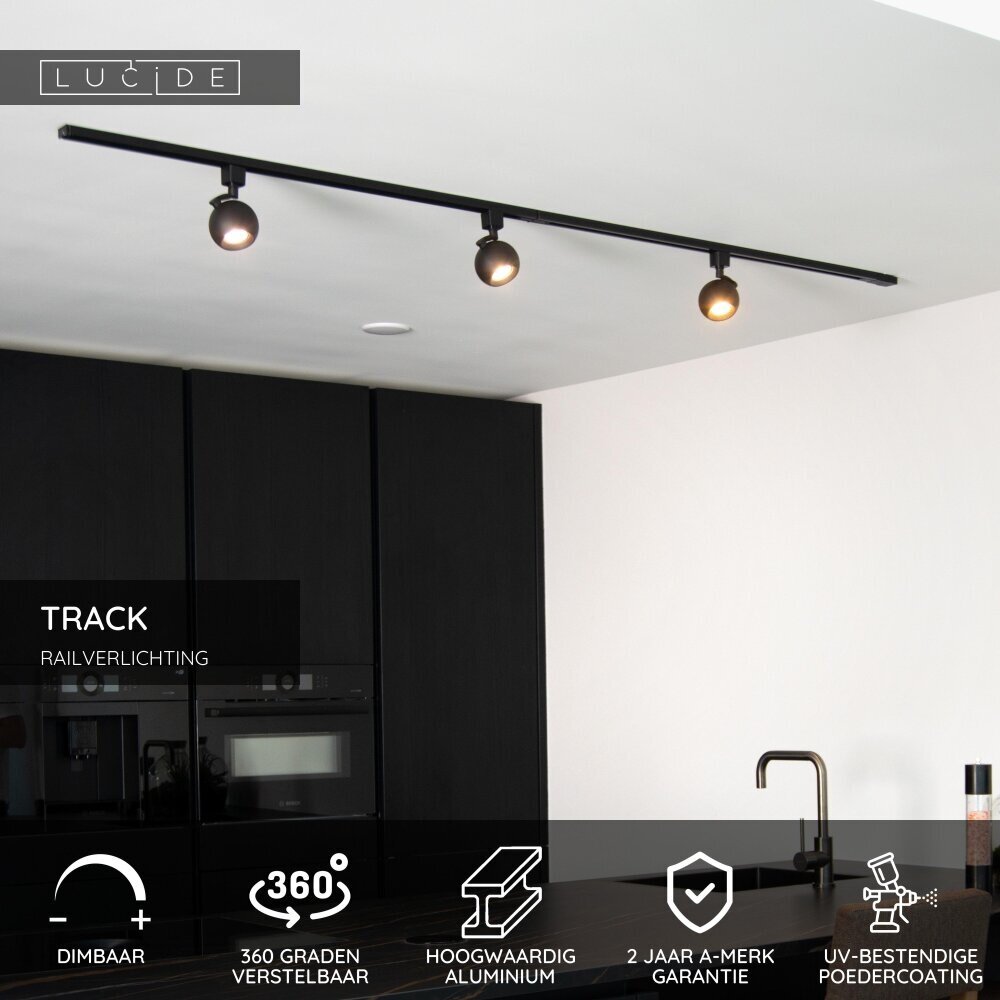 Lucide TRACK FAVORI Railspot - 1-fase Railsysteem / Railverlichting - 1xGU10 - Zwart (Uitbreiding) Lucide TRACK FAVORI Railspot - 1-fase Railsysteem / Railverlichting - 1xGU10 - Zwart (Uitbreiding)