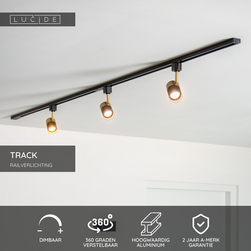 Lucide TRACK FLORIS Railspot - 1-fase Railsysteem / Railverlichting - 1xGU10 - Zwart (Uitbreiding) Lucide TRACK FLORIS Railspot - 1-fase Railsysteem / Railverlichting - 1xGU10 - Zwart (Uitbreiding)