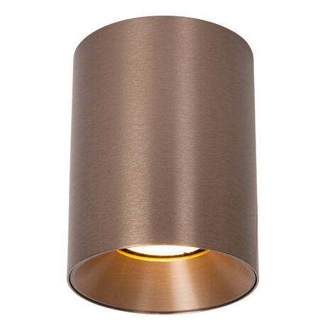 Lucide GERTI - Plafondspot - Ø 8 cm - 1xGU10 (MR16) - Koffie - Essential