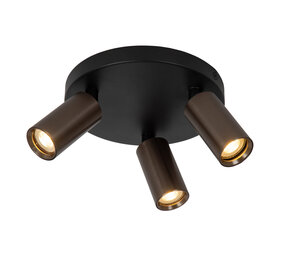 Lucide RITMO - Plafondspot - Ø 18 cm - 3xGU10 (MR11) - Koffie Lucide RITMO - Plafondspot - Ø 18 cm - 3xGU10 (MR11) - Koffie