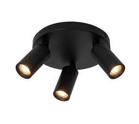 Lucide RITMO - Plafondspot - Ø 18 cm - 3xGU10 (MR11) - Zwart Lucide RITMO - Plafondspot - Ø 18 cm - 3xGU10 (MR11) - Zwart