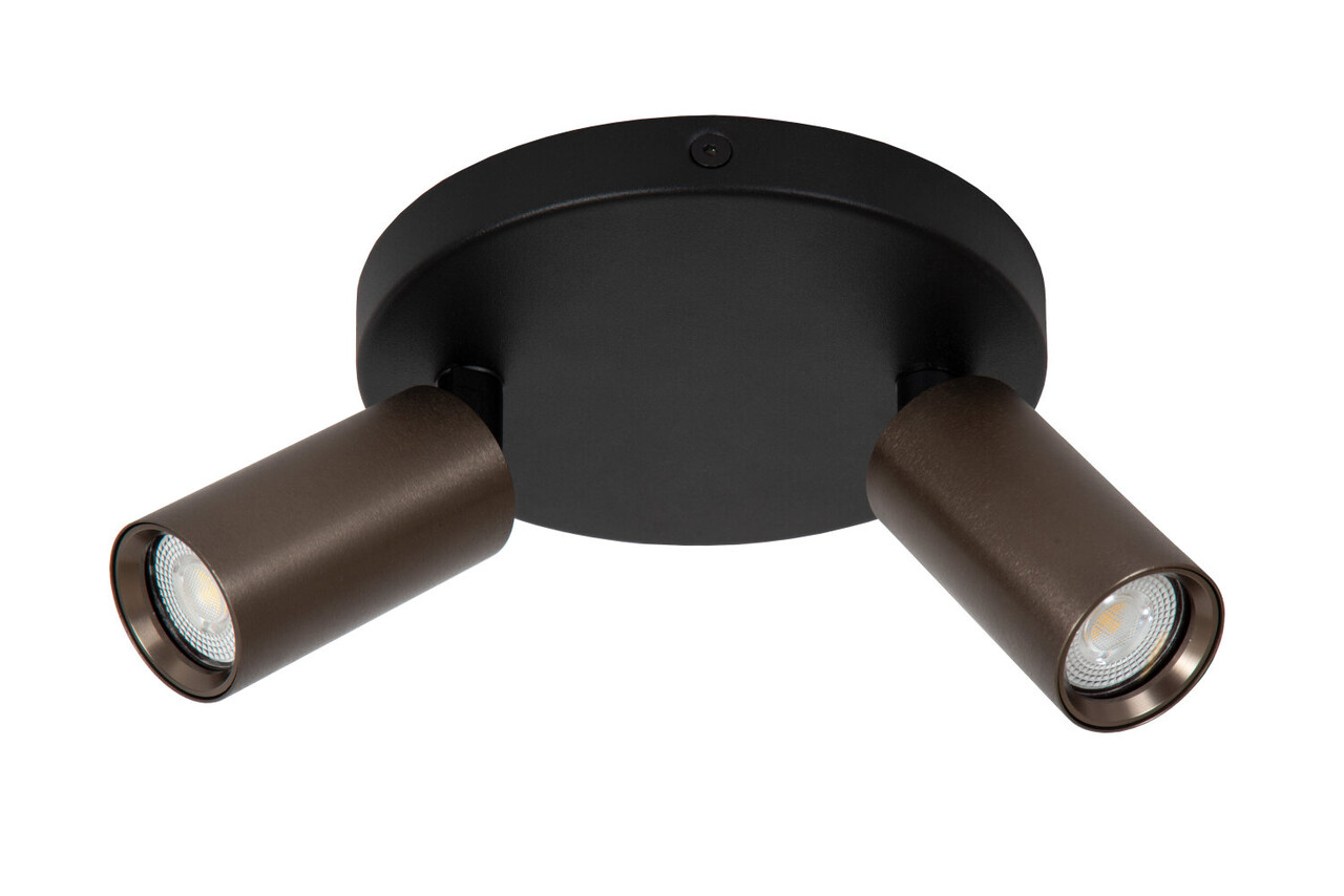 Lucide RITMO - Plafondspot - Ø 15 cm - 2xGU10 (MR11) - Koffie Lucide RITMO - Plafondspot - Ø 15 cm - 2xGU10 (MR11) - Koffie