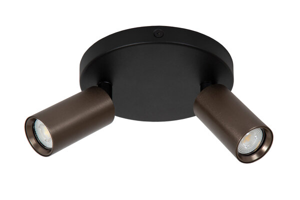 Lucide RITMO - Plafondspot - Ø 15 cm - 2xGU10 (MR11) - Koffie Lucide RITMO - Plafondspot - Ø 15 cm - 2xGU10 (MR11) - Koffie