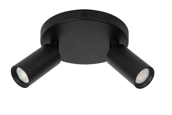 Lucide RITMO - Plafondspot - Ø 15 cm - 2xGU10 (MR11) - Zwart Lucide RITMO - Plafondspot - Ø 15 cm - 2xGU10 (MR11) - Zwart