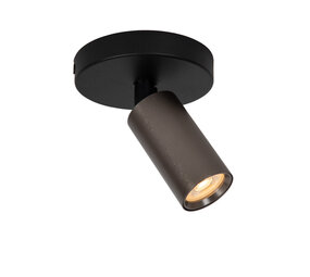 Lucide RITMO - Plafondspot - Ø 10 cm - 1xGU10 (MR11) - Koffie Lucide RITMO - Plafondspot - Ø 10 cm - 1xGU10 (MR11) - Koffie