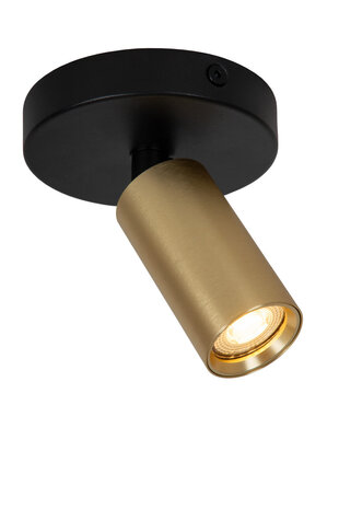 Lucide RITMO - Plafondspot - Ø 10 cm - 1xGU10 (MR11) - Mat Goud / Messing Lucide RITMO - Plafondspot - Ø 10 cm - 1xGU10 (MR11) - Mat Goud / Messing