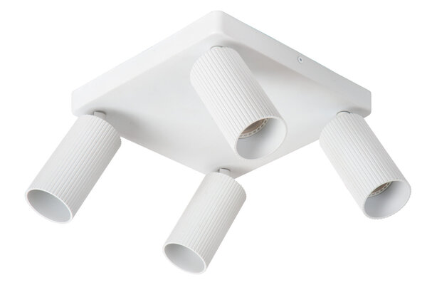 Lucide CLUBS - Plafondspot - 4xGU10 (MR16) - Wit Lucide CLUBS - Plafondspot - 4xGU10 (MR16) - Wit