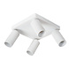 Lucide CLUBS - Plafondspot - 4xGU10 (MR16) - Wit Lucide CLUBS - Plafondspot - 4xGU10 (MR16) - Wit