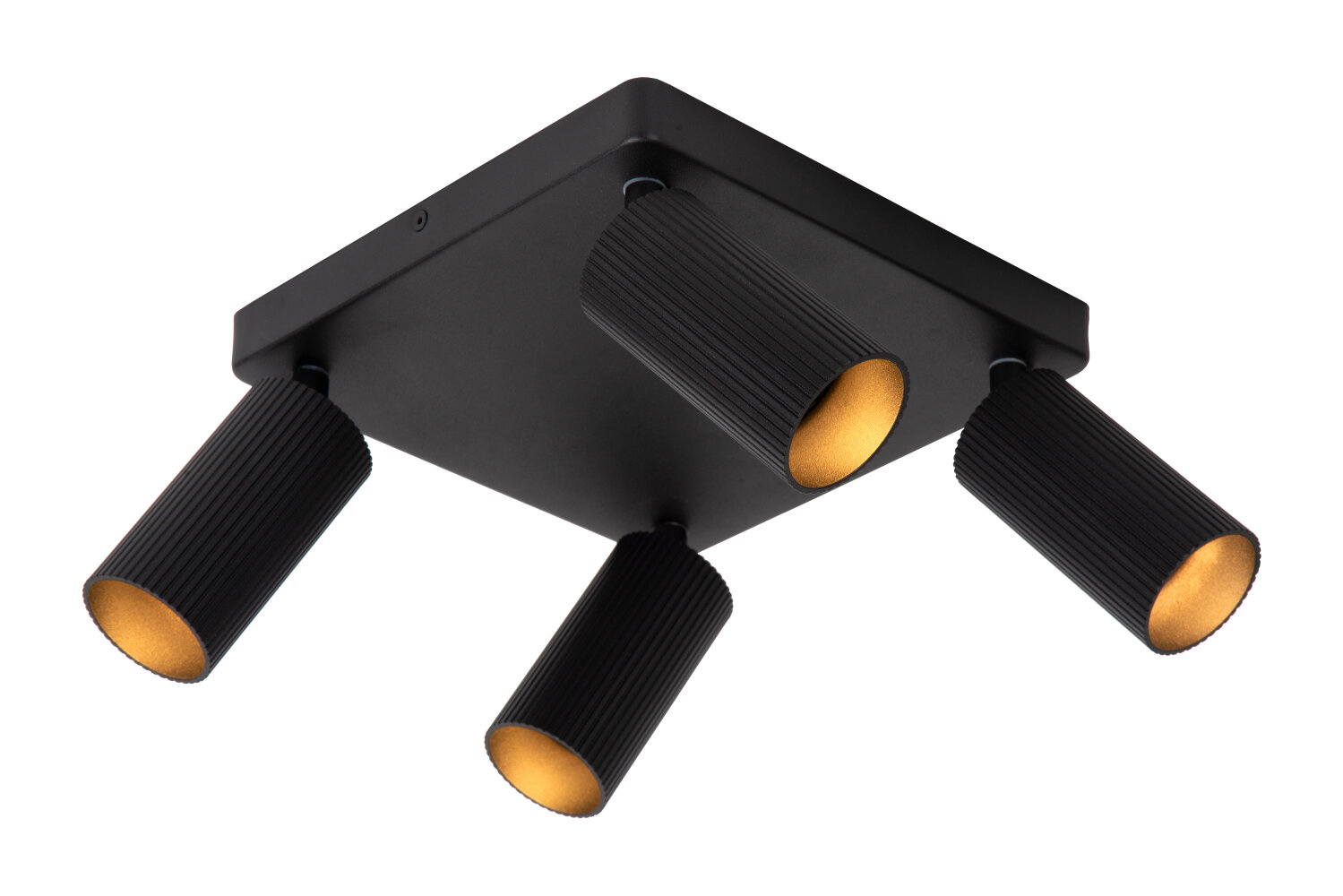 Lucide CLUBS - Plafondspot - 4xGU10 (MR16) - Zwart