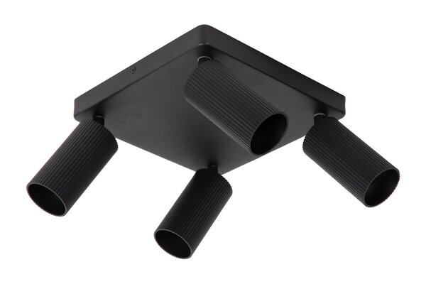 Lucide CLUBS - Plafondspot - 4xGU10 (MR16) - Zwart Lucide CLUBS - Plafondspot - 4xGU10 (MR16) - Zwart