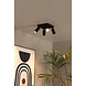 Lucide CLUBS - Plafondspot - 4xGU10 (MR16) - Zwart Lucide CLUBS - Plafondspot - 4xGU10 (MR16) - Zwart