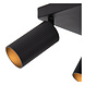 Lucide CLUBS - Plafondspot - 4xGU10 (MR16) - Zwart Lucide CLUBS - Plafondspot - 4xGU10 (MR16) - Zwart