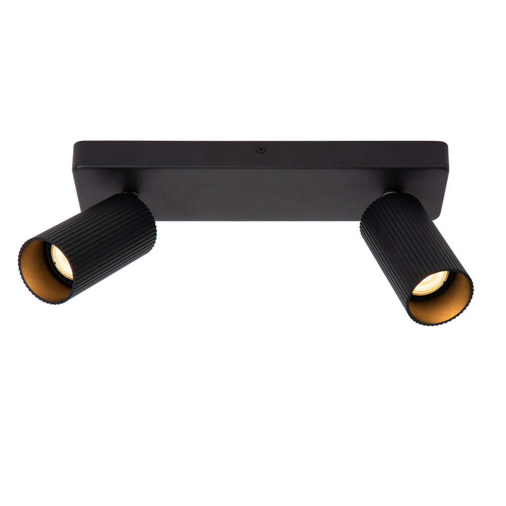 Lucide CLUBS - Plafondspot - 2xGU10 (MR16) - Zwart