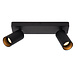 Lucide CLUBS - Plafondspot - 2xGU10 (MR16) - Zwart