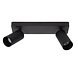 Lucide CLUBS - Plafondspot - 2xGU10 (MR16) - Zwart
