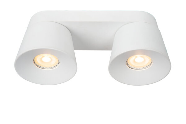 Lucide TRIGONO - Plafondspot - 2xGU10 (MR16) - Wit Lucide TRIGONO - Plafondspot - 2xGU10 (MR16) - Wit