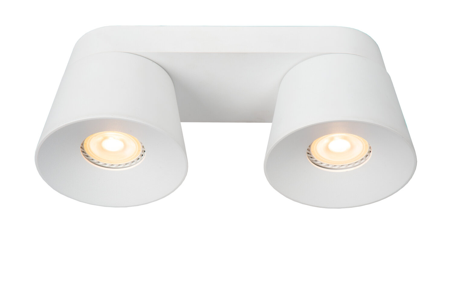 Lucide TRIGONO - Plafondspot - 2xGU10 (MR16) - Wit