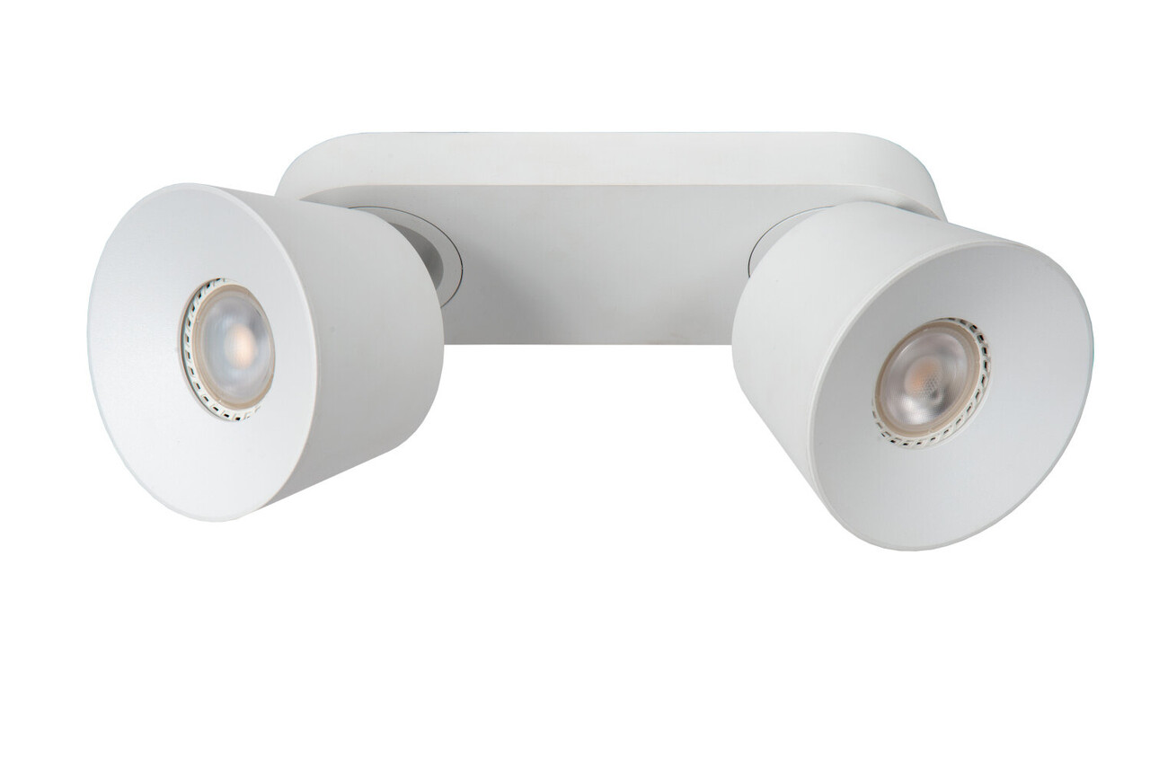 Lucide TRIGONO - Plafondspot - 2xGU10 (MR16) - Wit Lucide TRIGONO - Plafondspot - 2xGU10 (MR16) - Wit