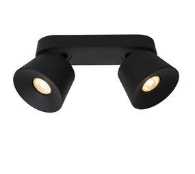 Lucide TRIGONO - Plafondspot - 2xGU10 (MR16) - Zwart Lucide TRIGONO - Plafondspot - 2xGU10 (MR16) - Zwart