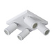 Lucide TAYLOR - Plafondspot Badkamer - LED Dim to warm - GU10 (MR16) - 4x5W 2200K/3000K - IP44 - Wit Lucide TAYLOR - Plafondspot Badkamer - LED Dim to warm - GU10 (MR16) - 4x5W 2200K/3000K - IP44 - Wit