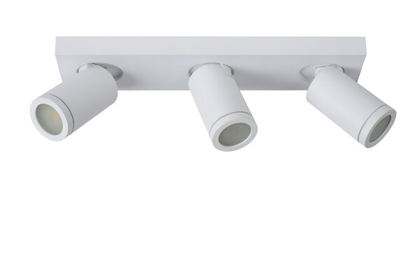 Lucide TAYLOR - Plafondspot Badkamer - LED Dim to warm - GU10 (MR16) - 3x5W 2200K/3000K - IP44 - Wit