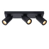 Lucide TAYLOR - Plafondspot Badkamer - LED Dim to warm - GU10 (MR16) - 3x5W 2200K/3000K - IP44 - Zwart Lucide TAYLOR - Plafondspot Badkamer - LED Dim to warm - GU10 (MR16) - 3x5W 2200K/3000K - IP44 - Zwart